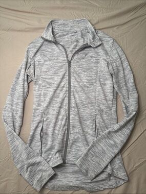 Walmart Light Gray Women's Zip-Front Active Jacket